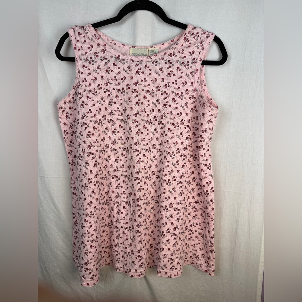 New Addition Maternity  Pink Floral Maternity Blouse
